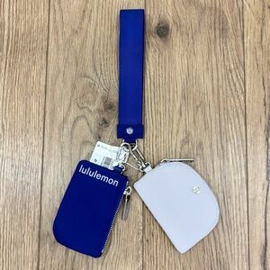 NWT Lululemon Dual Pouch Wristlet In Riverside/Faint Lavender